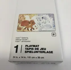 NEW Pokemon Center Exclusive TCG Card Game Vulpix Seasons Playmat Play Mat - Image 3