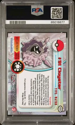 Cloyster #91 - Topps Chrome Pokemon TV Holo Foil 2000 - PSA 10 Gem Mint - Image 3