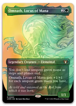 Omnath, Locus of Mana (Borderless) #680 (Foil) NM Commander Masters Magic MTG - Image 1