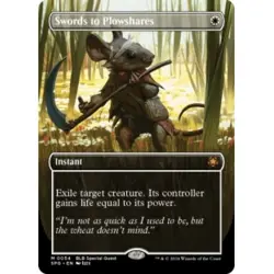 Swords To Plowshares (borderless) M/NM Magic: The Gathering MTG Special Guests - Image 1