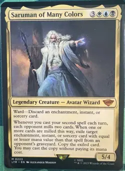 Tales of Middle Earth Saruman of Many Colors NM MTG - Image 1