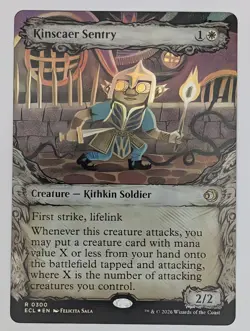 (Foil) Kinscaer Sentry (Showcase) (300) Lorwyn Eclipsed Mtg NM - Image 1