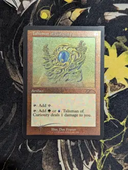 Talisman Of Curiosity FOIL | Frazier Secret Lair | Magic the Gathering | Retro - Image 1