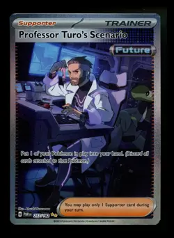 Professor Turo's Scenario 257/182 Paradox Rift 2023 SIR Holo Pokemon Card TCG - Image 1