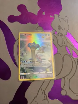 Pokemon TCG Lapras Crown Zenith: Galarian Gallery Ultra Rare Card GG05/GG70 - Image 1