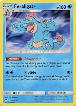 Pokemon Feraligatr Holo Rare Dragon Majesty #24/70 NM - Image 1