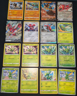 Scyther Kleavor Scizor Pokemon Card Collection Set of 16 English Rare Holo V EX - Image 1