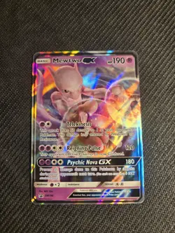 Mewtwo GX - SM196 - Pokemon Sun & Moon Promo Ultra Rare Card NM - Image 1