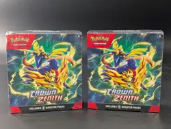 LOT OF 2 - Pokemon Crown Zenith Booster Bundles - (12) Packs New Factory Sealed - Image 1