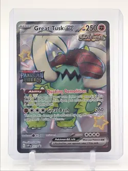 GREAT TUSK EX 2024 POKEMON BLACK STAR PROMO FATES STAMP A #072 Q3687 - Image 1