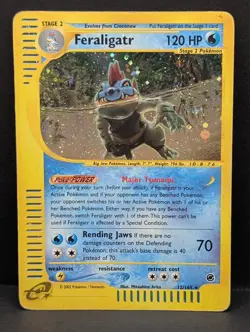 Feraligatr 012/165 Expedition Base Set Holo Ultra Rare Pokemon TCG Nintendo MP+ - Image 1