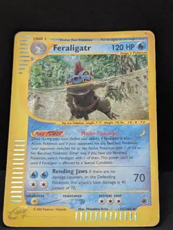Feraligatr 012/165 Expedition Base Set Holo Ultra Rare Pokemon TCG Nintendo MP+ - Image 3