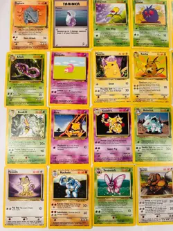 27x Vintage Pokemon Cards Lot - Pikachu, Raichu, Kadabra, Beedrill - WOTC - Image 1