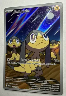 Helioptile 143/132 Me01: Mega Evolution Illustration Rare Pokemon TCG Near Mint - Image 3
