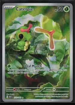 Caterpie 172/165 SV: Scarlet & Violet 151 Illustration Rare Pokemon NM - Image 1
