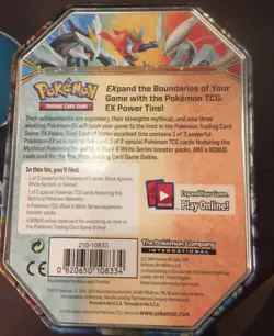 Pokemon Tin (EMPTY) 3 Jirachi plastic balls includes Suicune and Bandi figurine - Image 4