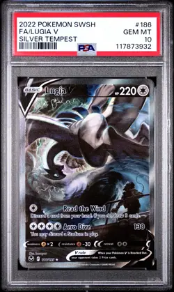Pokemon Lugia V Silver Tempest Full Alt Art #186 PSA 10 Gem Mint - Image 1