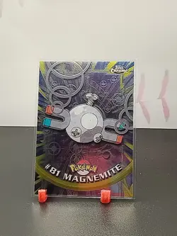 2000 Topps Chrome Pokemon Series 2 #81 Magnemite - Image 1