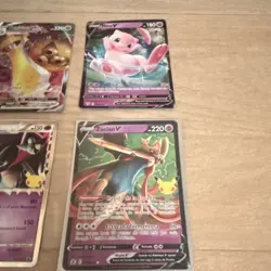 Pokemon TCG 6 Card Lot Froslass Pikachu Dragapult Zacian V Mew V - Image 2