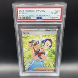2024 Perrin PSA 10 Special illustration Rare 220/167 Twilight Masquerade Pokemon - Image 1