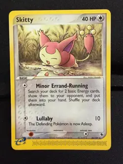 Pokemon Ex Ruby & Sapphire Skitty Uncommon (44/109) NM - Image 1