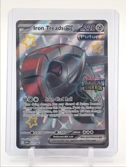 IRON TREADS EX 2024 POKEMON BLACK STAR PROMO FATES STAMP A #073 Q3687 - Image 1