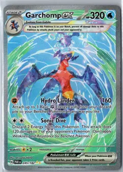 GARCHOMP EX 245/182 SPECIAL ILLUSTRATION RARE PARADOX RIFT POKEMON NM - Image 1