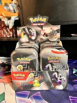 Pokemon TCG UNOVA MINI TIN DISPLAY - BLACK BOLT & WHITE FLARE - Sealed Tins - Image 1
