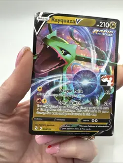 110/203 Rayquaza V Prize Pack Series Stamped Play Pokemon TCG Evolving Skies - Image 4