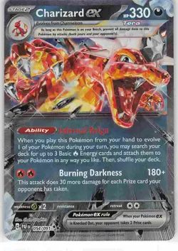 Charizard ex 054/091 Double Rare Paldean Fates Pokemon NM - Image 1