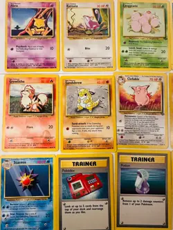 Vintage Pokemon WOTC Lot (24) - Base / Jungle / Fossil - Pikachu - Played - Image 1