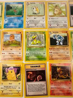 Vintage Pokemon WOTC Lot (24) - Base / Jungle / Fossil - Pikachu - Played - Image 2