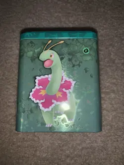 Pokemon TCG - Grass Stacking Tin 3 Booster Packs, 2 Sticker Sheet Factory Sealed - Image 1