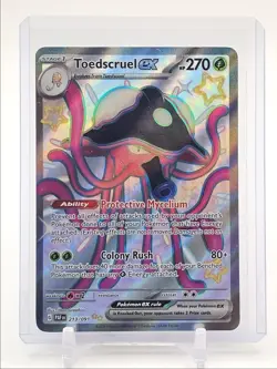 TOEDSCRUEL EX 2024 POKEMON PALDEAN FATES SHINY ULTRA RARE B 213/091 Q3687 - Image 1