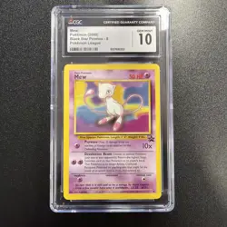 2000 POKEMON BLACK STAR PROMOS POKEMON LEAGUE #8 MEW CGC 10 GEM MINT JY - Image 1