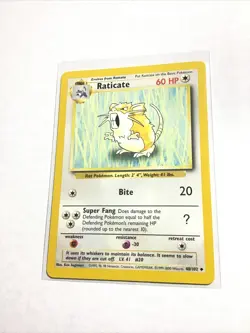 RATICATE - 40/102 - Base Set - 4th Print - 1999-2000 - Pokemon Card - NM - Image 1