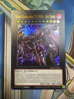 Yugioh Super Starslayer TY-PHON - Sky Crisis AGOV-EN042 Ultra Rare 1st Ed NM - Image 1