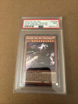 2019 YU-GI-OH! GOLD SARCOPHAGUS TIN #EN008 SLIFER THE SKY DRAGON PSA 9 MINT - Image 1