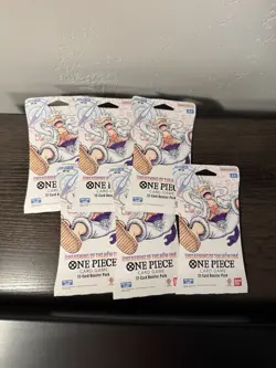 6x One Piece OP-05 Awakening of the New Era OP05 Sleeved Blister Booster Packs - Image 1