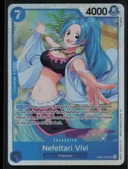 Nefeltari Vivi EB04-025 One Piece The Azure Sea's Seven Super Rare Near Mint - Image 1