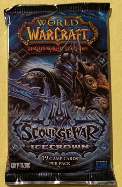 World Of Warcraft WOW TCG Scourgewar Icecrown Booster Pack NEW SEALED 2010 BLIZZ - Image 1