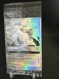 Tinker Bell Giant Fairy Glitter Foil Promo Disney Lorcana Fabled New Sealed - Image 2