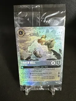 Tinker Bell Giant Fairy Glitter Foil Promo Disney Lorcana Fabled New Sealed - Image 4