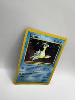 Pokemon TCG Lapras 10/62 Fossil Holo Rare Water WOTC LP - Image 2