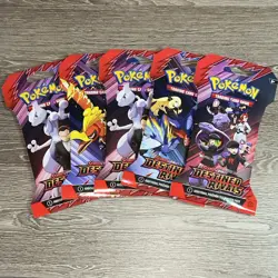 Pokemon TCG Destined Rivals Sleeved Booster Pack Lot Of 5 - SEALED ✅ - Image 1