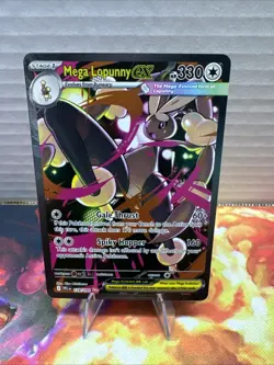 Mega Lopunny EX 128/094 SIR Phantasmal Flames Pokemon Special Illustration Rare - Image 1