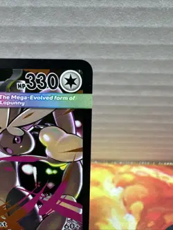 Mega Lopunny EX 128/094 SIR Phantasmal Flames Pokemon Special Illustration Rare - Image 3