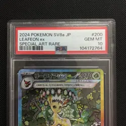 PSA 10 Leafeon EX SAR 200/187 Japanese Terastal Festival SV8a 2024 Pokemon Card - Image 5