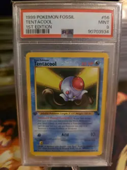Kabuto 1st Edition 1999 Pokemon Fossil #50 WOTC PSA 9 Newly Graded - Image 3