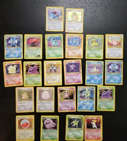 Alte Pokemon Karten Sammlung 23x Rare WotC HOLO 1. Edition Vintage - Played - Image 1